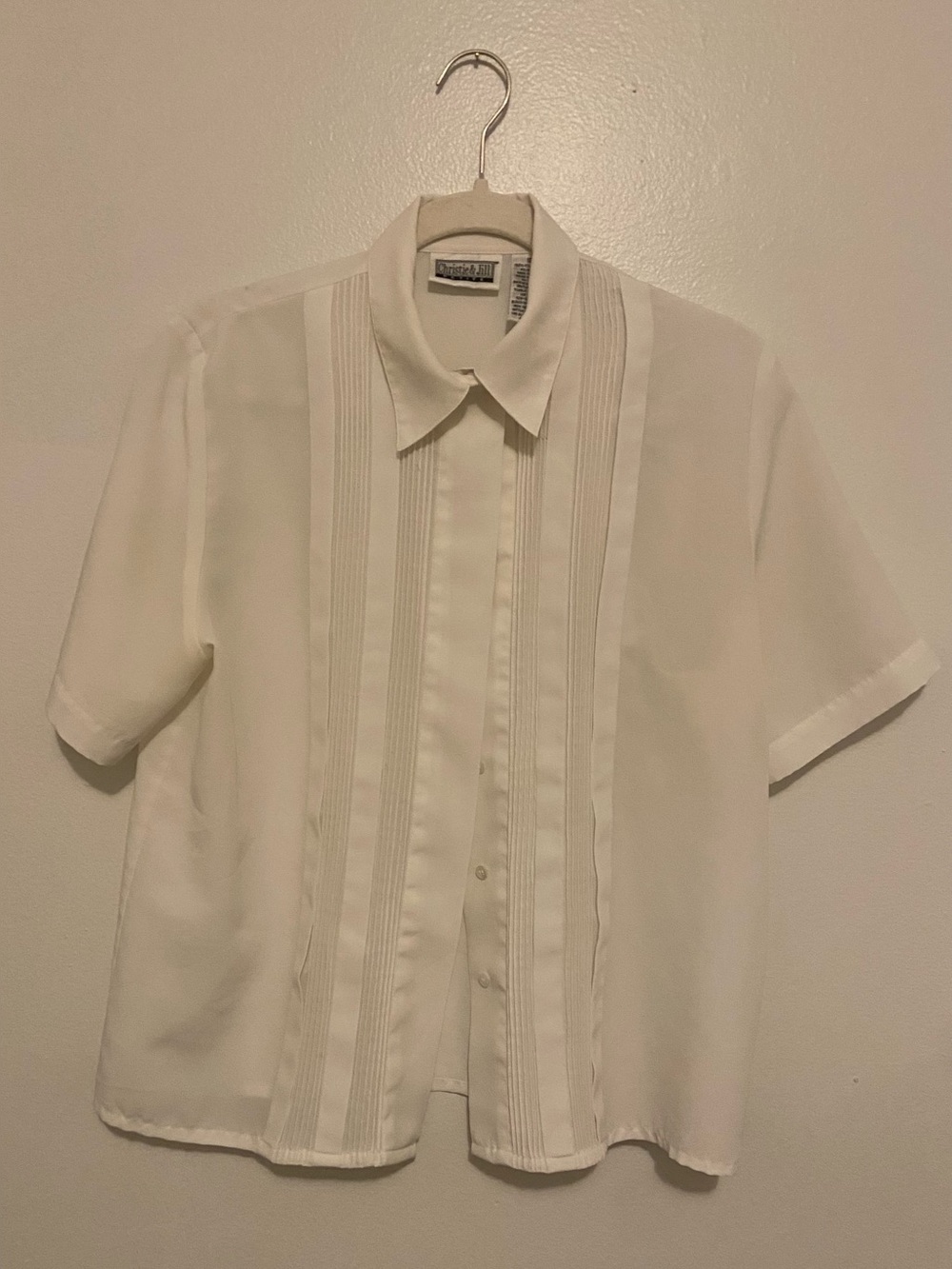 Vintage Christie & Jill White blouse- white